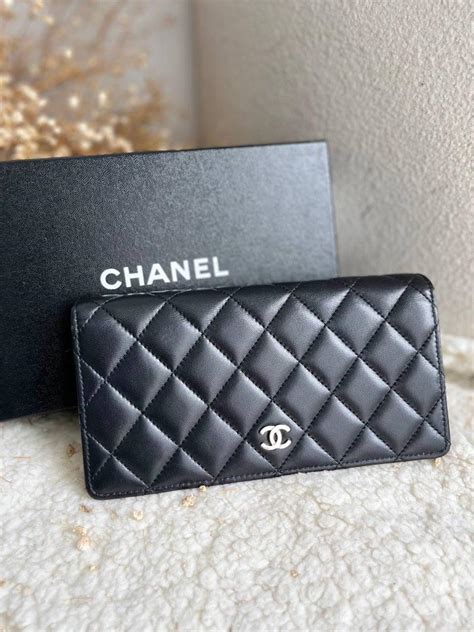 chanel wallet on chair|chanel classic bifold wallet.